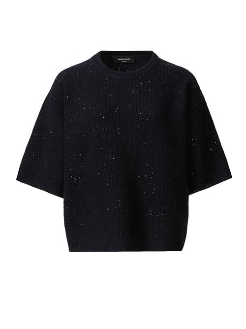 platinum crew neck with sequins FABIANA FILIPPI | MAD216F388M3275146